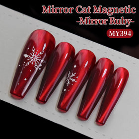 Born Pretty Gel Polish Métallique Chat Magnétique Rouge Rubis 15ml, texture du gel