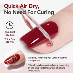 Born Pretty Liquid Latex 15ml utilisation avec vernis à gel