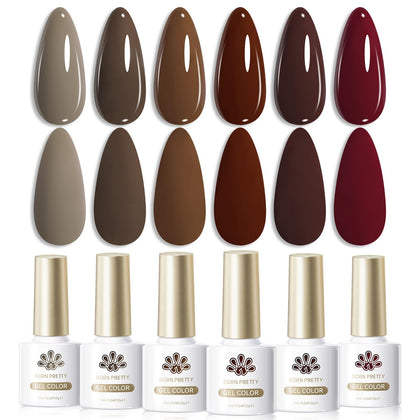 Born Pretty set de vernis gel 6 flacons 7ml coloris variés