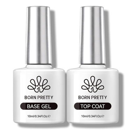 Born Pretty set de vernis gel de 10ml avec base et top coat
