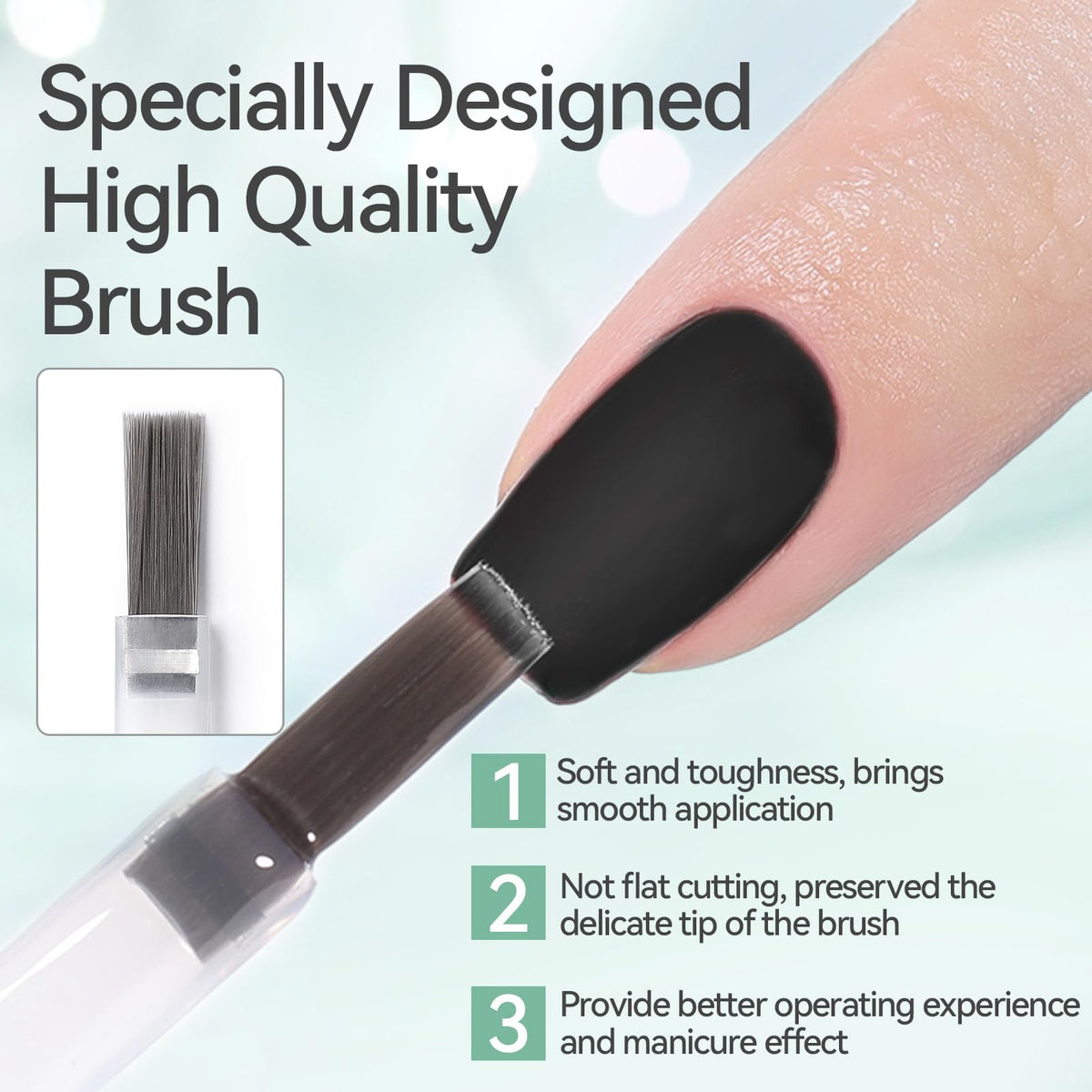 Born Pretty Top Coat Gel Mat avec accessoires de manucure