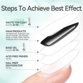 Born Pretty Top Coat Gel Mat finition mat sur ongles