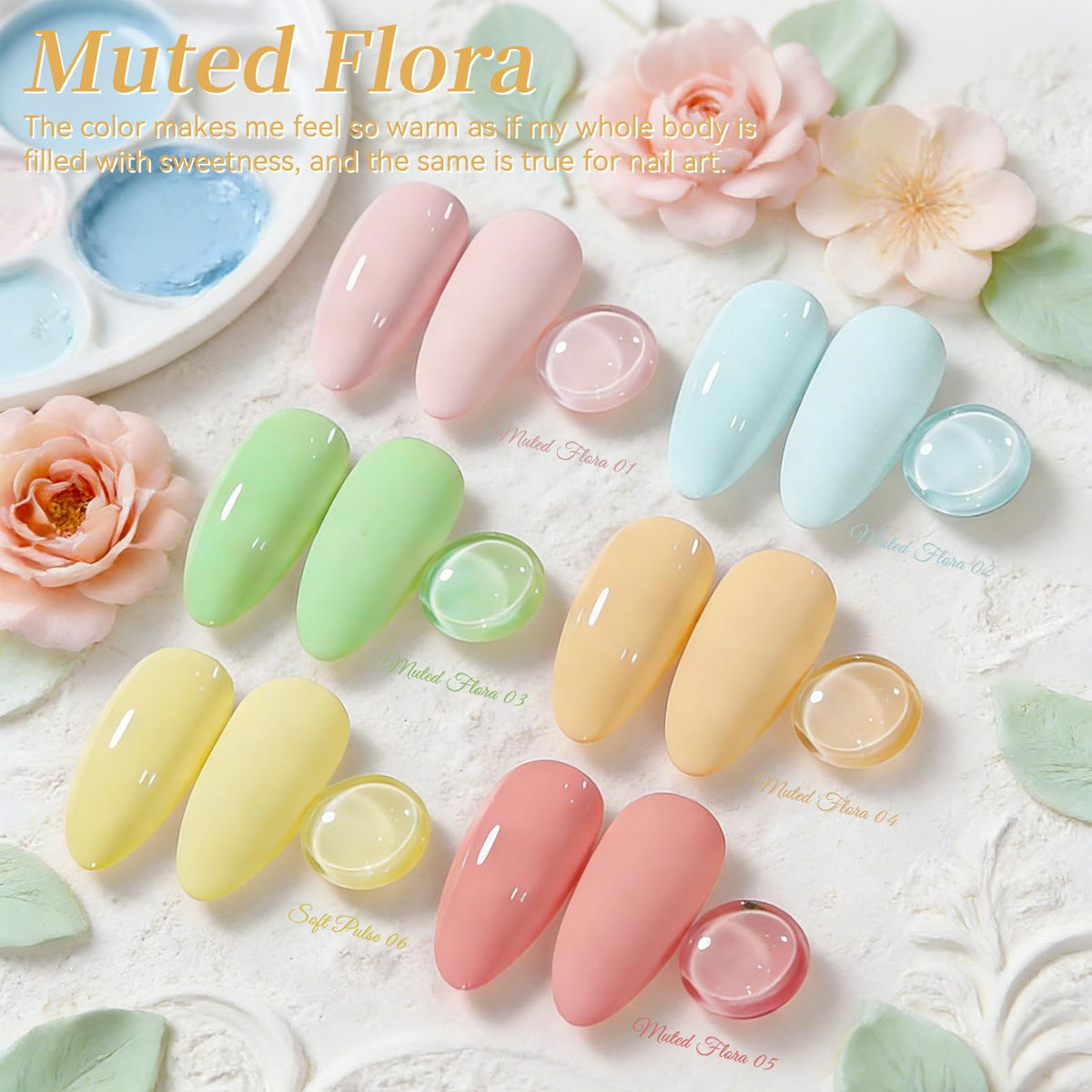 Born Pretty vernis gel macaron 7ml bleu menthe