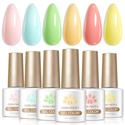 Born Pretty vernis gel macaron 7ml rose sakura
