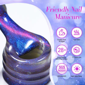 BORN PRETTY Vernis Gel Magnétique 15ml et magnet