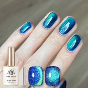 BORN PRETTY Vernis Gel Magnétique 15ml Paillettes Bleues vue de face