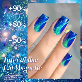 BORN PRETTY Vernis Gel Magnétique finition brillante après application