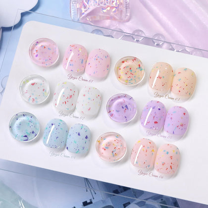 Born Pretty Vernis Gel Pailleté Pastel 7ml - Teintes variées