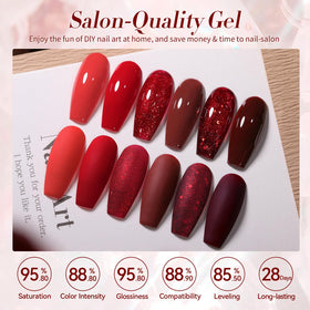 Born Pretty vernis gel rouge bordeaux 7ml flacon avant