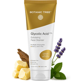 Botanic Tree nettoyant visage 10% acide glycolique vue avant