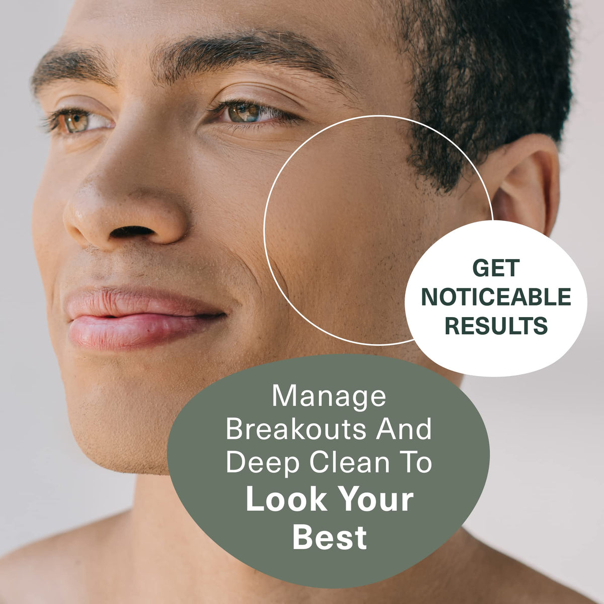 Botanic Tree Nettoyant Visage Homme 10% Acide Glycolique en utilisation