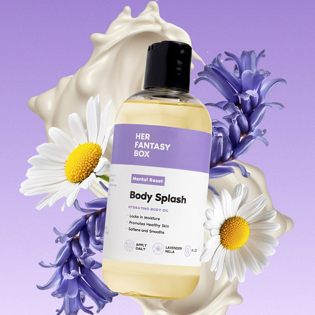 Bouchon et sprays de l'huile parfumée Body Splash