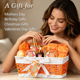 Bougie parfumée et gel douche du Kit de Soins Spa LILY ROY