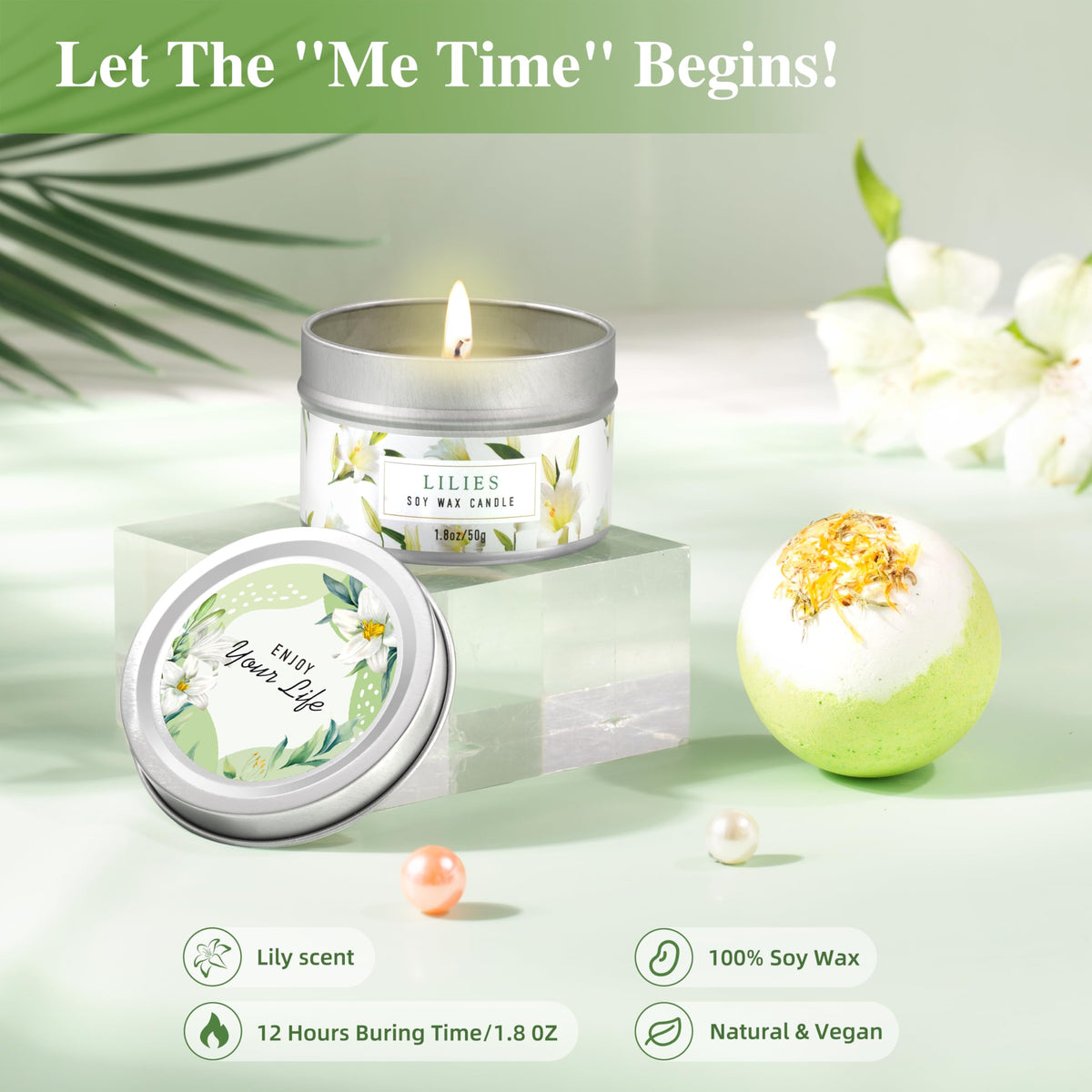 Boule de bain du coffret de soins au lys LUCOTIYA