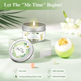 Boule de bain du coffret de soins au lys LUCOTIYA