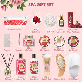 Boule de bain et sels de bain dans le panier LILY ROY