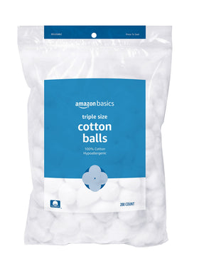 Boules de coton Basics 200 pièces en emballage