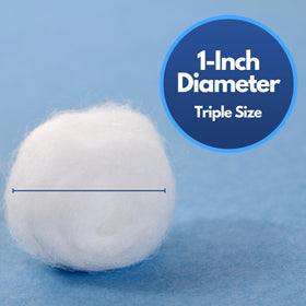 Boules de coton Basics en gros plan