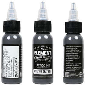 Bouteaux d'encres grises prêtes à utiliser pour tatouage