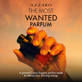 Bouteille d'Azzaro The Most Wanted Parfum 150ml vue de côté