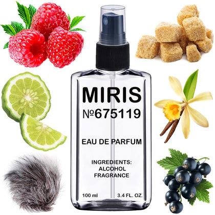 Bouteille d'Eau de Parfum MIRIS 100 ml vue de face.
