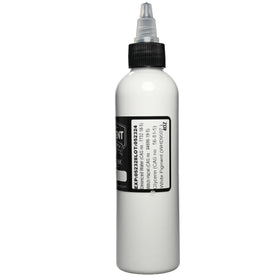 Bouteille d'encre de tatouage blanche Element avec étiquette visible