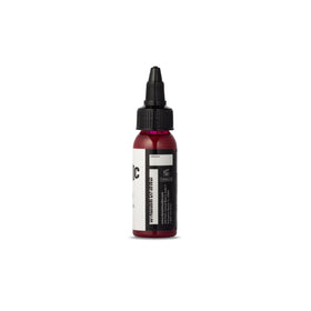Bouteille d'encre de tatouage rouge vin Dynamic Color avec étiquette