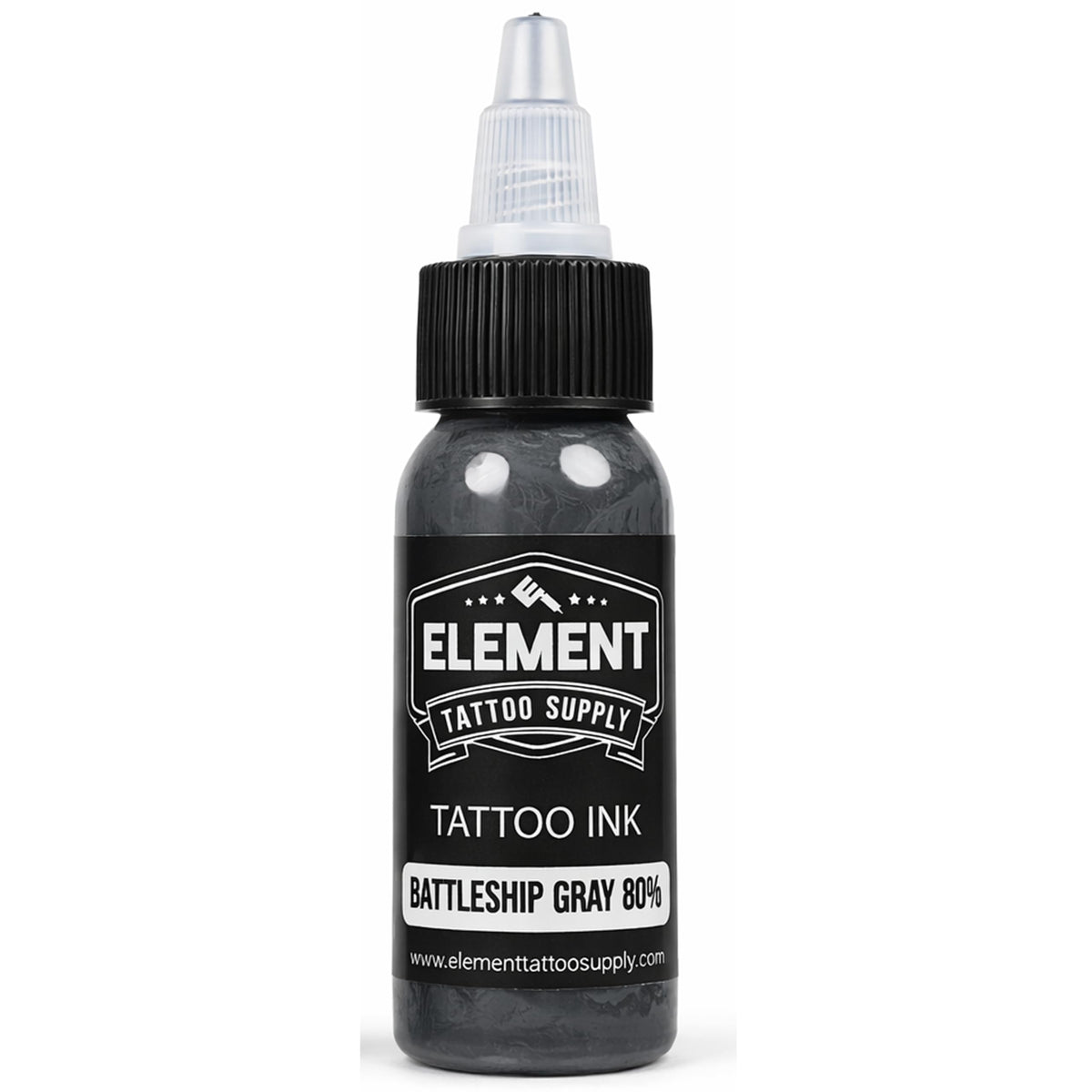 Bouteille d'encre grise Dark 80% Element Tattoo
