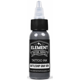 Bouteille d'encre grise Medium Dark 60% Element Tattoo
