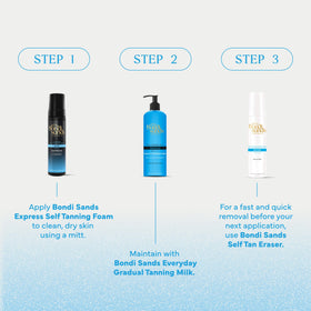Bouteille de 270g de mousse auto-bronzante Bondi Sands