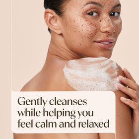 Bouteille de 33 fl oz de Gel Douche Aveeno sur fond neutre