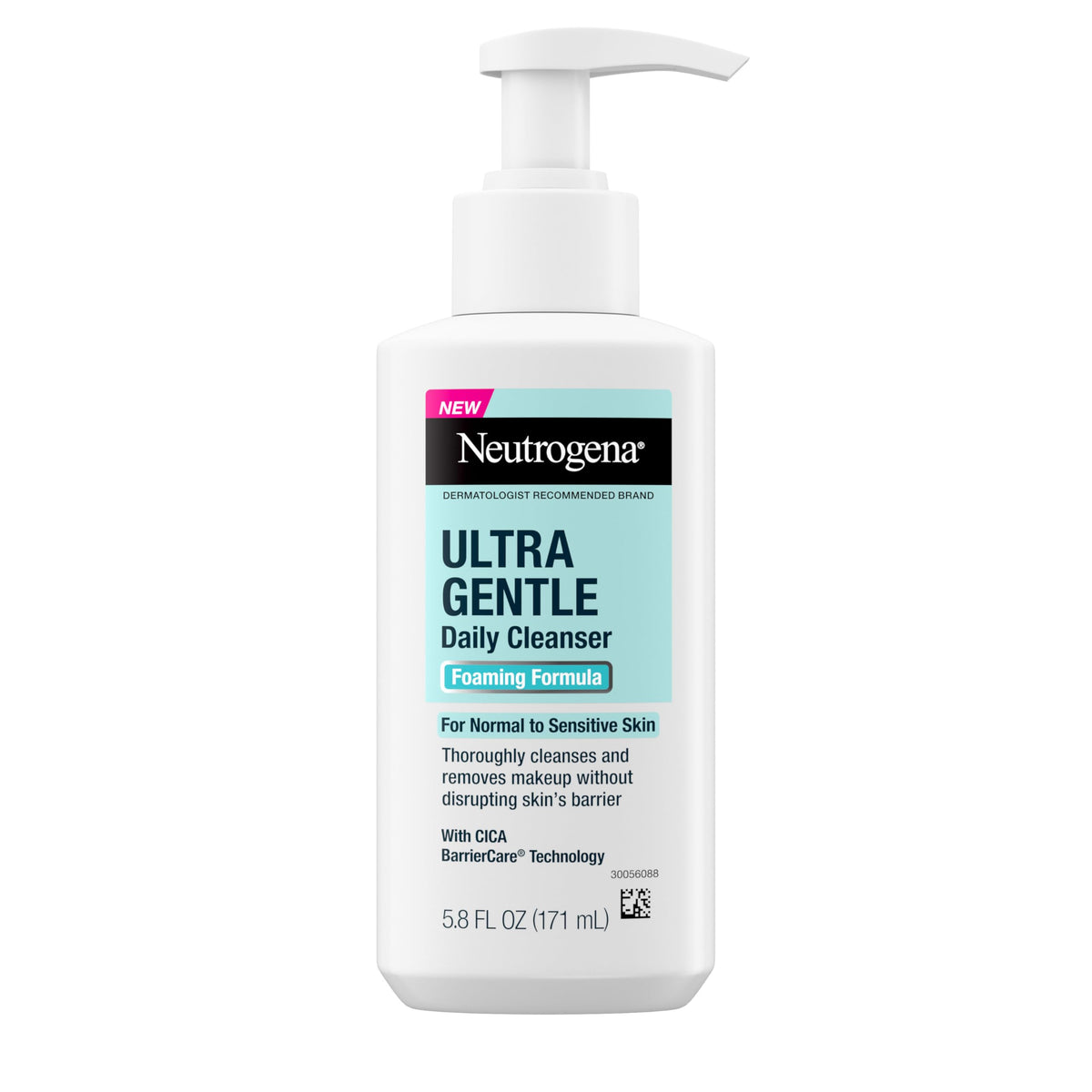 Bouteille de 5,8 oz de nettoyant moussant Neutrogena Ultra Doux sans parfum