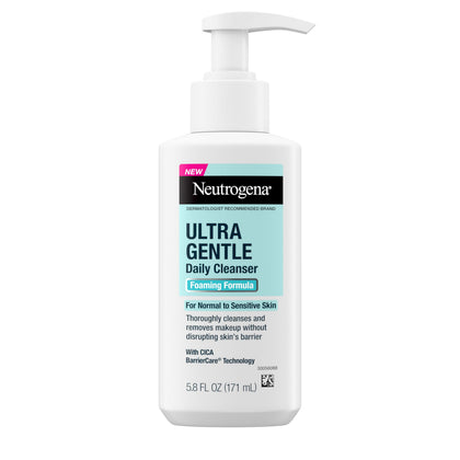 Bouteille de 5,8 oz de nettoyant moussant Neutrogena Ultra Doux sans parfum