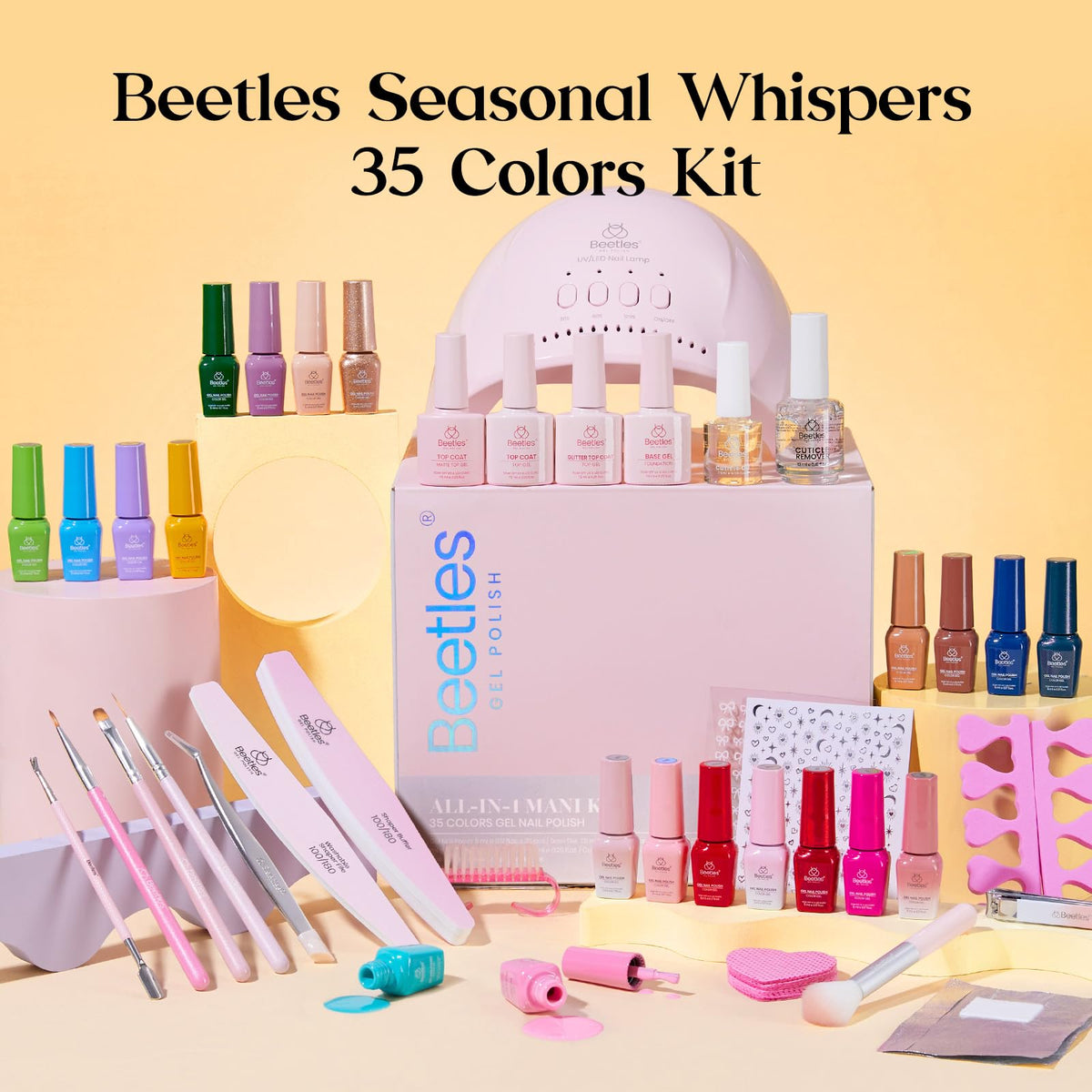bouteille de base coat du kit de vernis à ongles beetles
