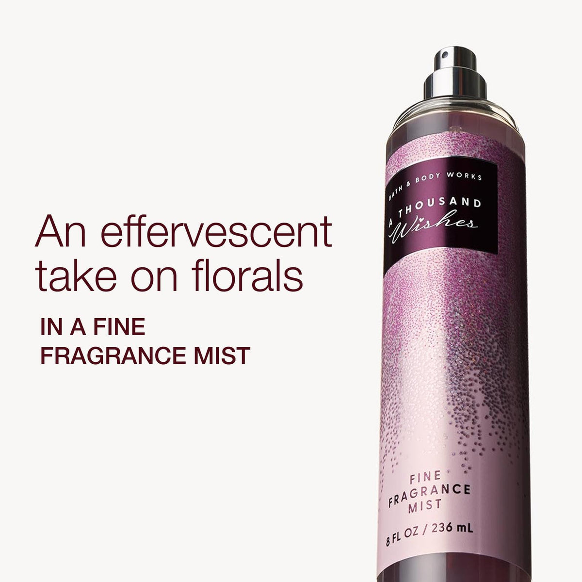 Bouteille de brume parfumée A Thousand Wishes, détails des ingrédients