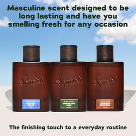Bouteille de cologne Dr. Squatch dans un cadre de vie