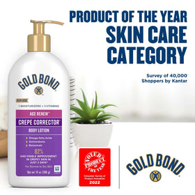 Bouteille de Crème Correctrice Gold Bond avec étiquette visible
