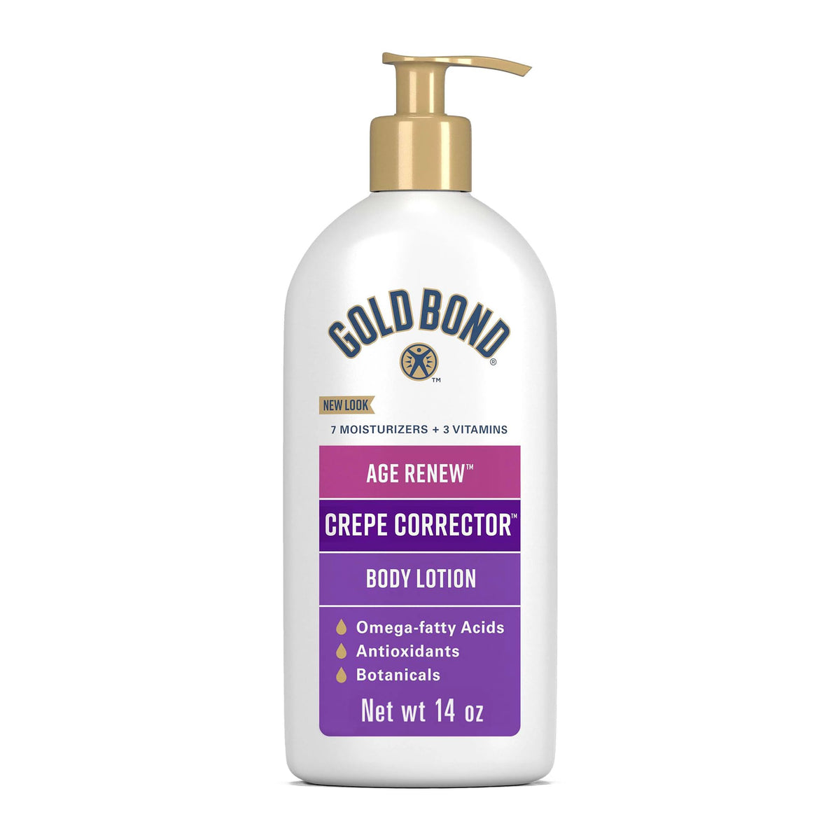 Bouteille de Crème Correctrice pour le Corps Gold Bond 14 Oz vue de face