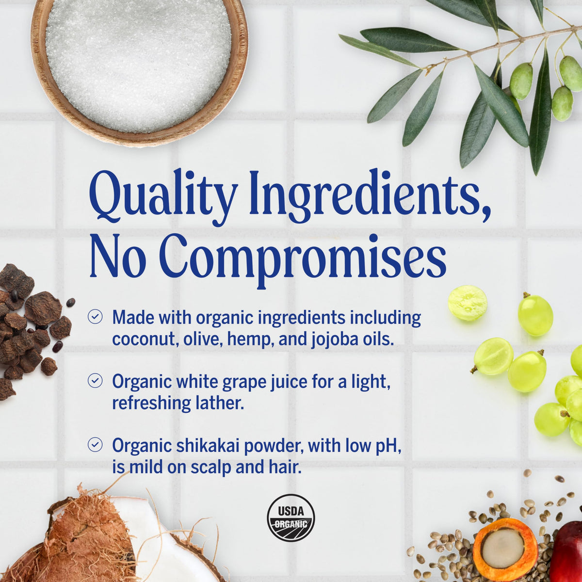 Bouteille de Dr. Bronner's Savon Sucre Bio Lavande en plastique recyclé