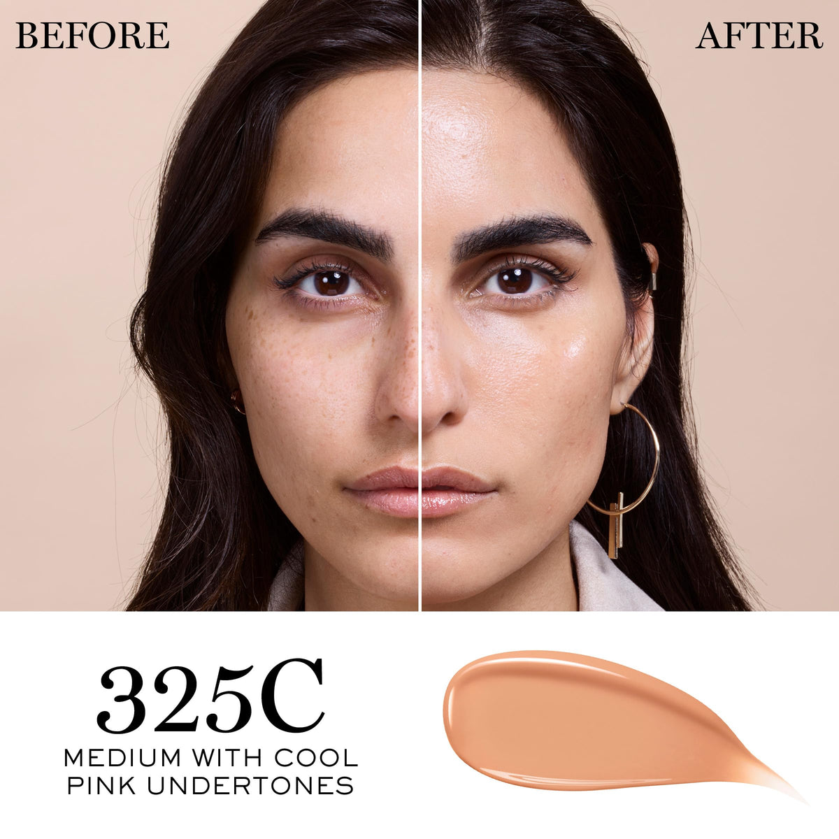 Bouteille de fond de teint Lancôme Teint Idole 325C avec étiquette