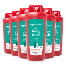 Bouteille de gel douche Basics pour hommes, format 532ml, vue de face