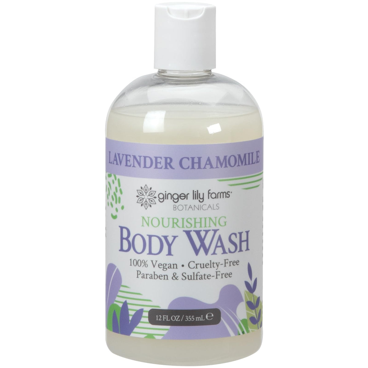 Bouteille de gel douche Ginger Lily Farms avec bouchon flip-top
