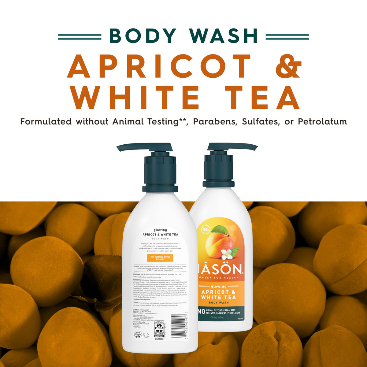 Bouteille de Gel Douche JASON avec étiquette visible
