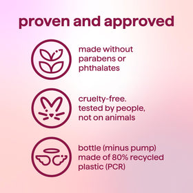 Bouteille de gel douche Method Pure Peace avec arrière-plan floral