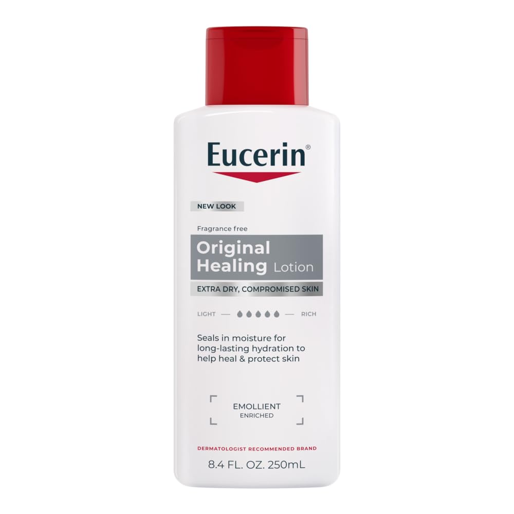 Bouteille de Lotion Eucerin Original Healing 250 ml vue de face