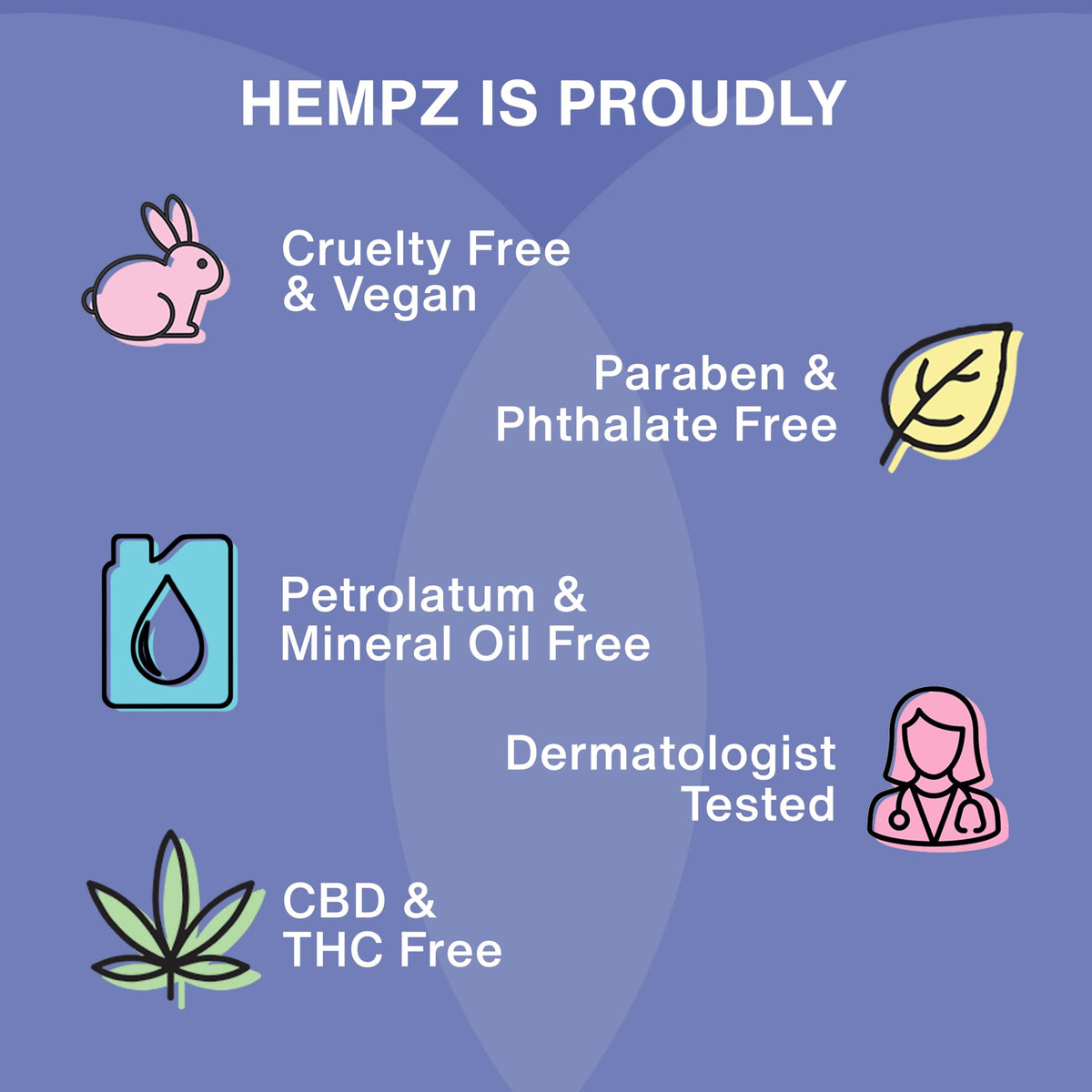 Bouteille de lotion Hempz Lavande et Camomille sur une serviette douce
