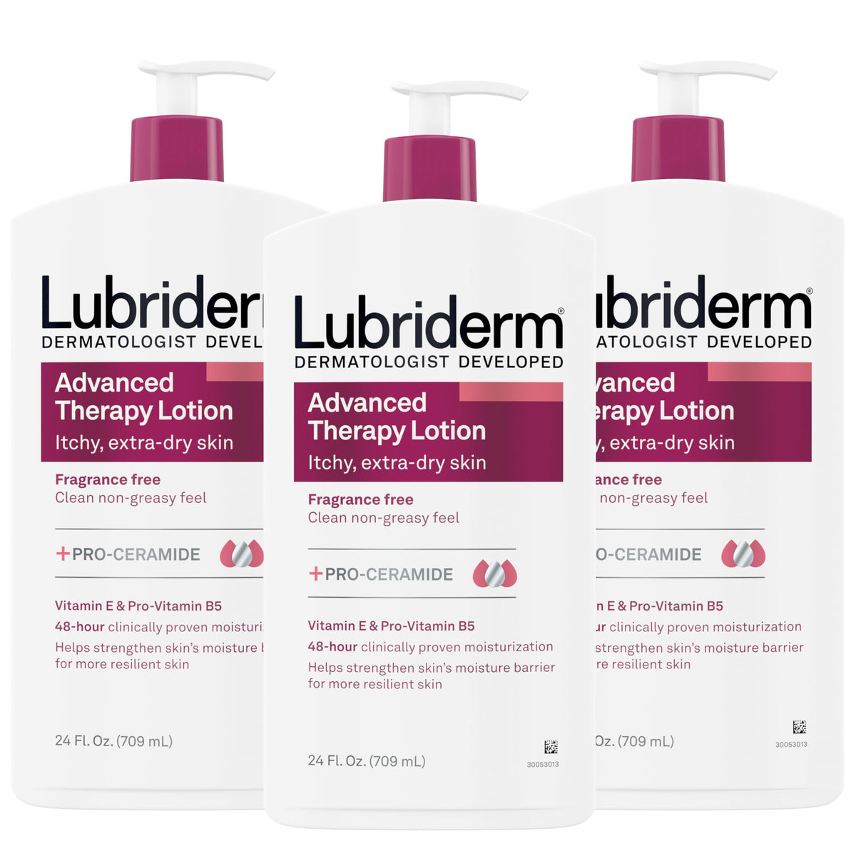 Bouteille de lotion hydratante Lubriderm 710 ml vue avant
