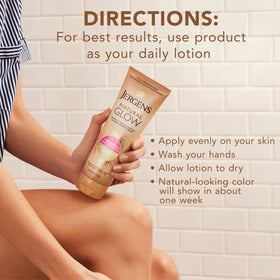 Bouteille de lotion Jergens sur une surface en bois