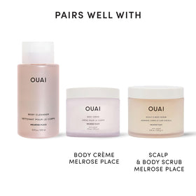 Bouteille de OUAI Gel Douche Melrose Place sur une étagère
