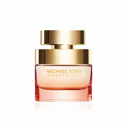 Bouteille de parfum Michael Kors Wonderlust 50 ml vue de face avec dégradé ombre